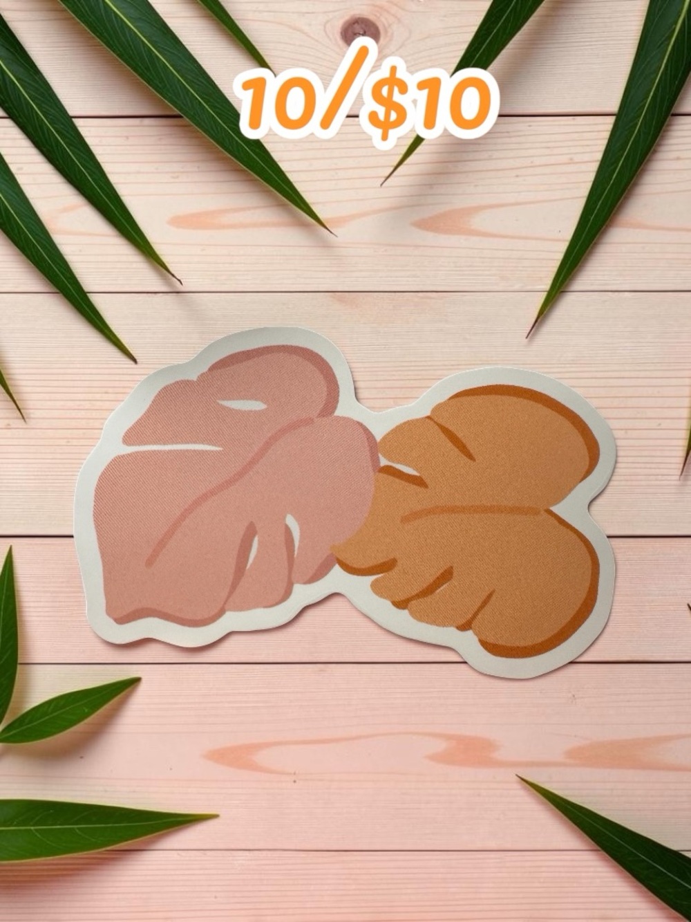 10 / $10 Monstera Leaves Sticker – Boho Tropical Vinyl Decal